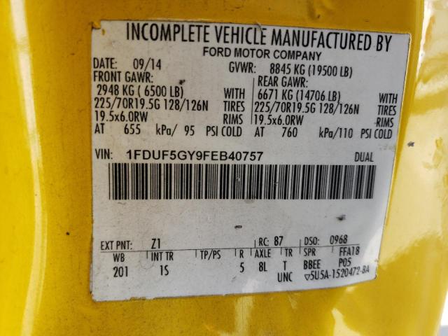 2015 FORD F550 SUPER 1FDUF5GY9FEB40757