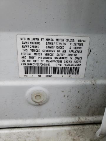 2015 ACURA RLX TECH JH4KC1F5XFC001087