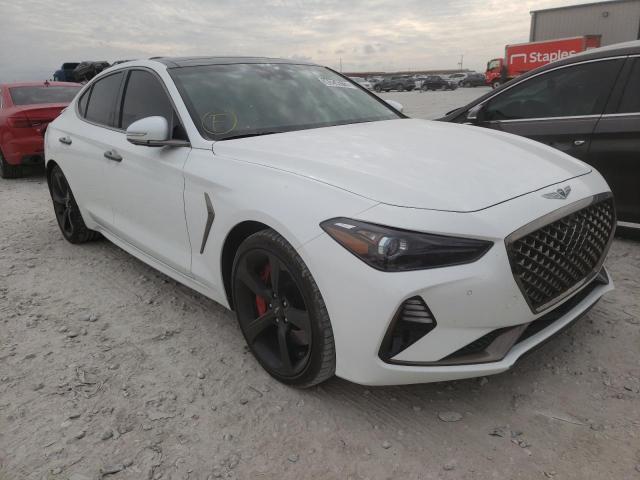Salvage cars for sale from Copart Haslet, TX: 2021 Genesis G70 Prestige