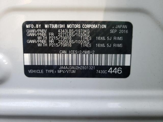 2017 MITSUBISHI RVR SE JA4AJ3AU2HZ601321