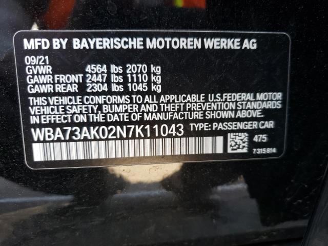 2022 BMW 228XI WBA73AK02N7K11043