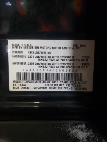 2015 MITSUBISHI RVR SE 4A4AJ3AU4FE602828