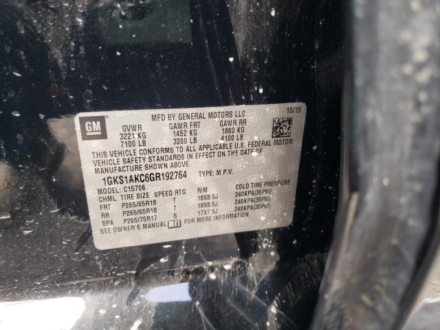 2016 GMC YUKON SLE 1GKS1AKC6GR192764