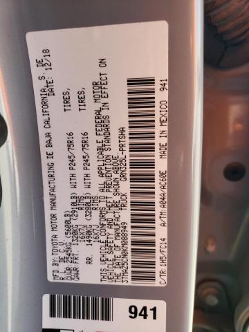 3TMAZ5CN0KM088949 Toyota Tacoma Dou 2019. Фото: 9