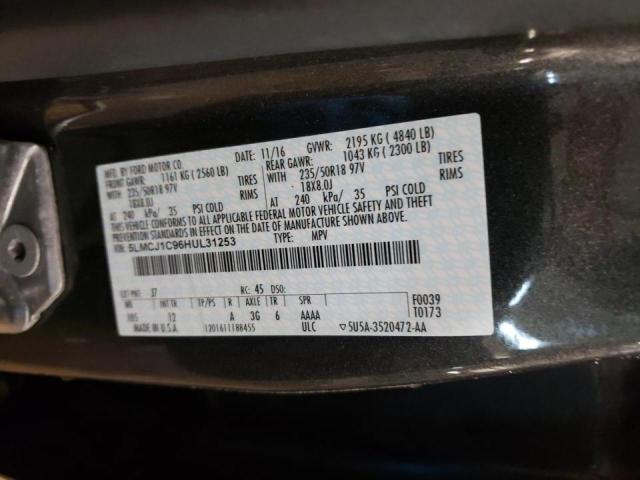 2017 LINCOLN MKC PREMIE 5LMCJ1C96HUL31253