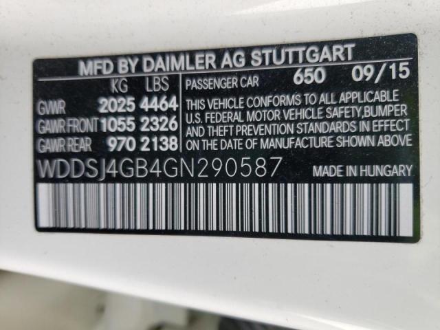 2016 MERCEDES-BENZ CLA 250 4M - WDDSJ4GB4GN290587