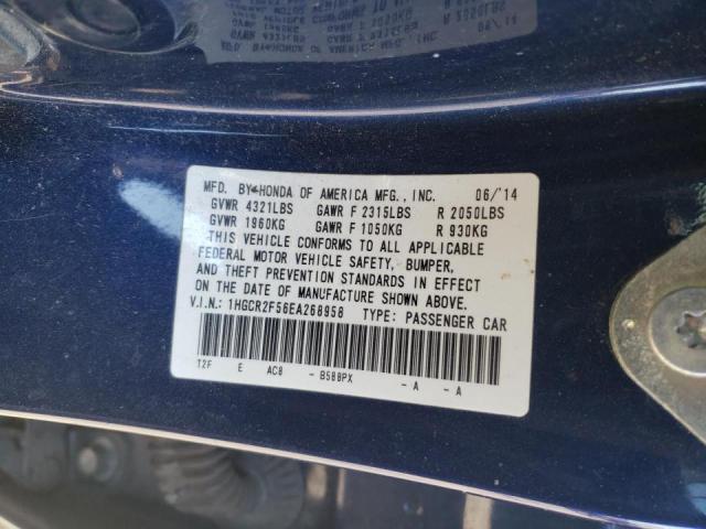 1HGCR2F56EA268958 Honda Accord Spo 2014. Фото: 9