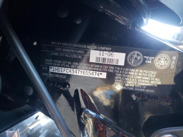 2007 HARLEY-DAVIDSON FLHTCUI 1HD1FC4347Y655474