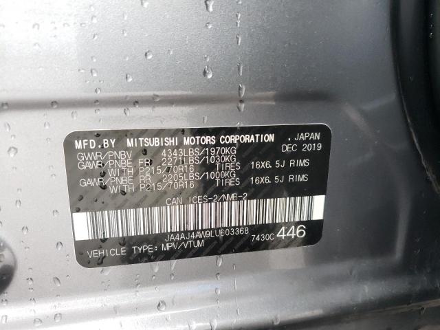 2020 MITSUBISHI RVR SE JA4AJ4AW9LU603368