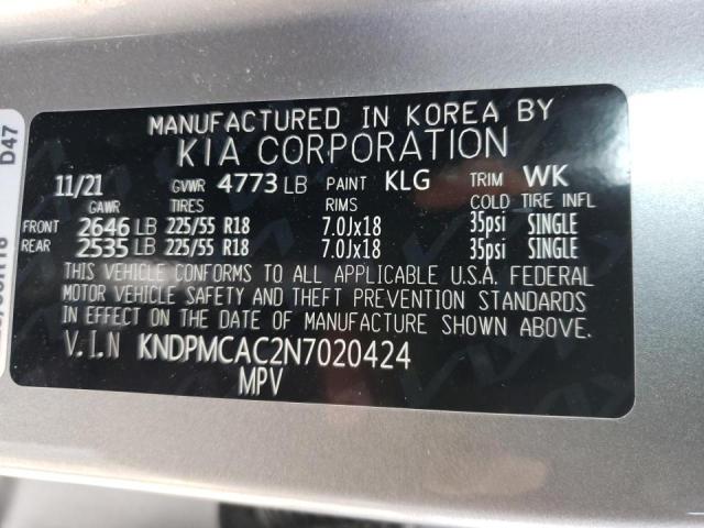 KNDPMCAC2N7020424 Kia Sportage L 2022. Фото: 9