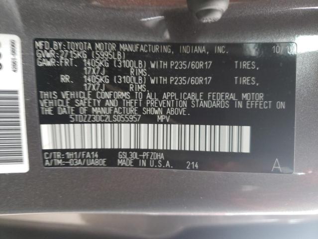 2020 TOYOTA SIENNA L 5TDZZ3DC2LS055957