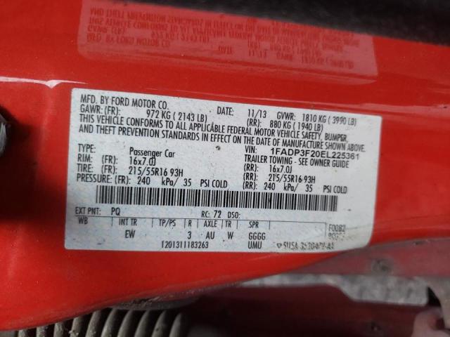 2014 FORD FOCUS SE - 1FADP3F20EL225361