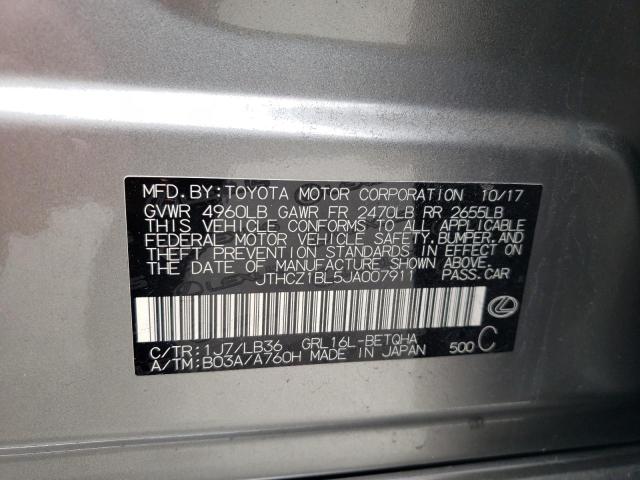 2018 LEXUS GS 350 BAS JTHCZ1BL5JA007911