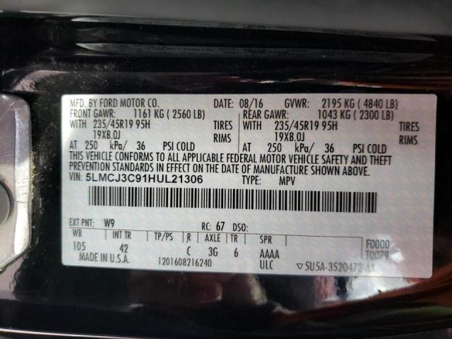 2017 LINCOLN MKC RESERV 5LMCJ3C91HUL21306