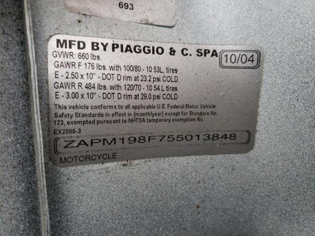 2005 VESPA M198F ZAPM198F755013848