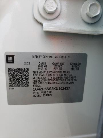 2019 BUICK LACROSSE E 1G4ZP5SS2KU102437