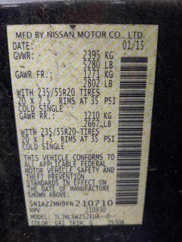 2015 NISSAN MURANO - 5N1AZ2MH9FN210710