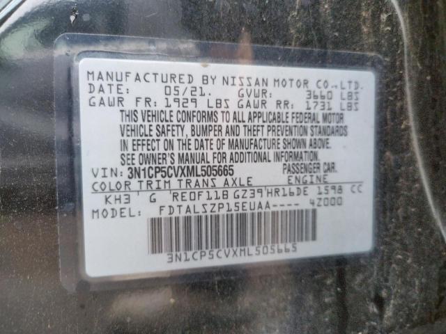 2021 NISSAN KICKS SV 3N1CP5CVXML505665