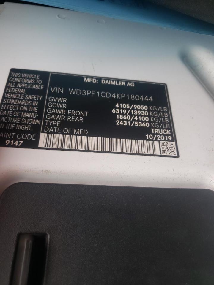 WD3PF1CD4KP180444 2019 Mercedes-Benz Sprinter 2500/3500