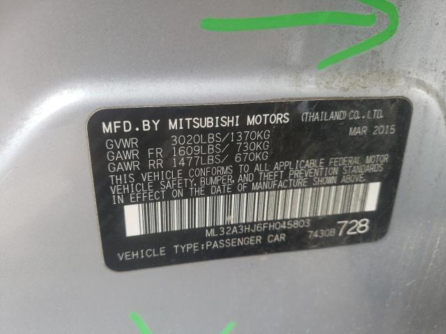 2015 MITSUBISHI MIRAGE DE ML32A3HJ6FH045803