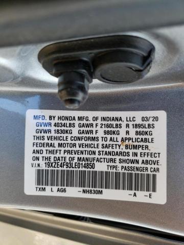 2020 HONDA INSIGHT TO 19XZE4F93LE014850