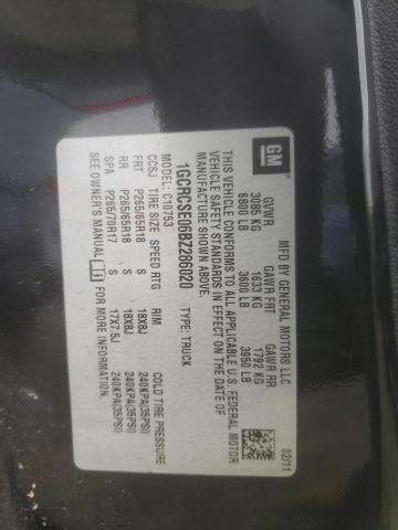 2011 CHEVROLET SILVERADO - 1GCRCSE06BZ286020
