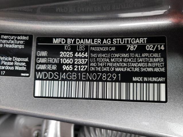 2014 MERCEDES-BENZ CLA 250 4M - WDDSJ4GB1EN078291