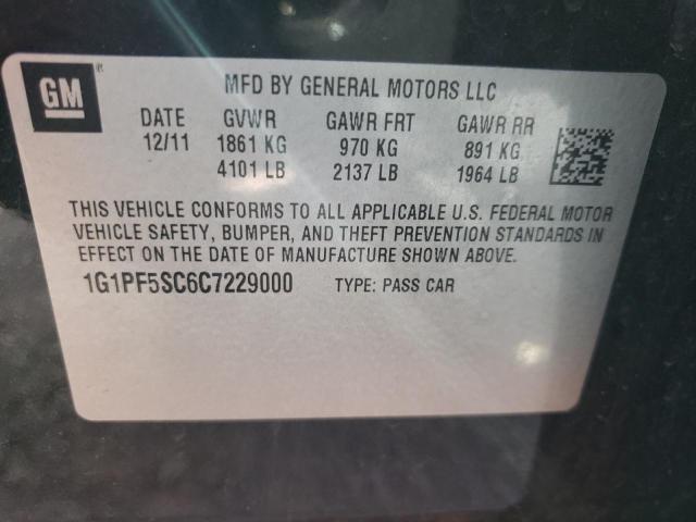 2012 CHEVROLET CRUZE LT - 1G1PF5SC6C7229000