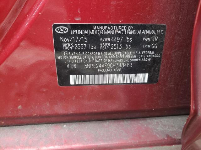 2016 HYUNDAI SONATA SE - 5NPE24AF9GH348483