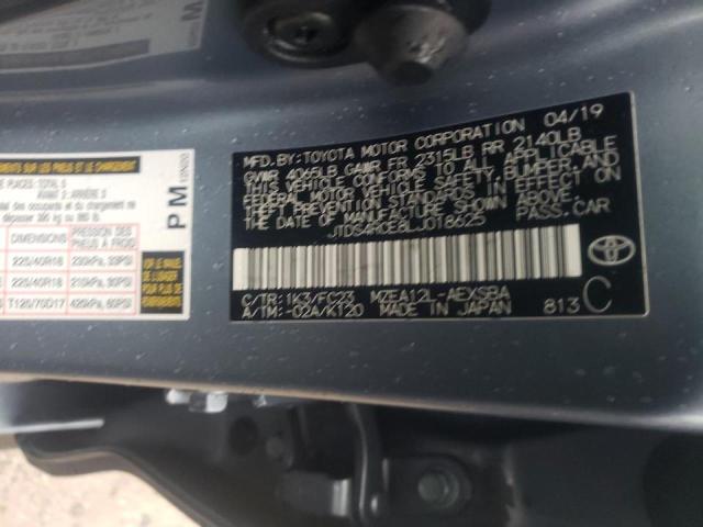 2020 TOYOTA COROLLA HY JTDS4RCE8LJ018625