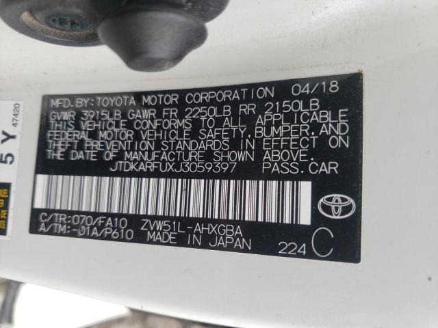 2018 TOYOTA PRIUS - JTDKARFUXJ3059397