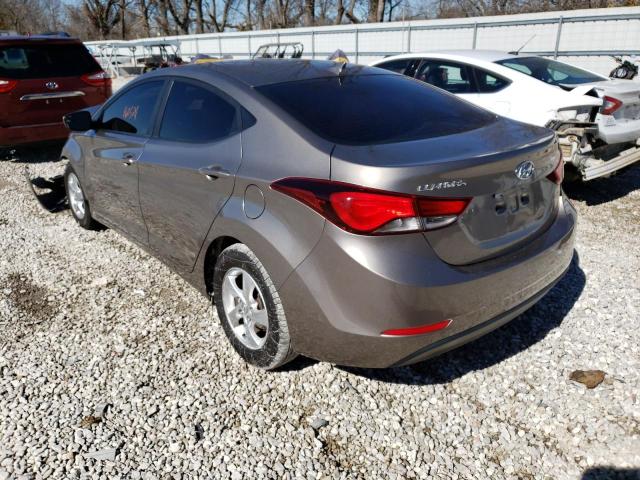 2015 HYUNDAI ELANTRA SE 5NPDH4AE5FH569305
