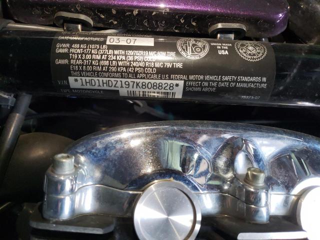 2007 HARLEY-DAVIDSON VRSCD 1HD1HDZ197K808828