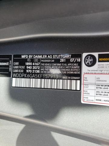 2019 MERCEDES-BENZ SLC 43 AMG WDDPK6GA5KF157913