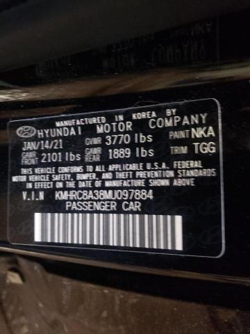 2021 HYUNDAI VENUE SEL - KMHRC8A38MU097884