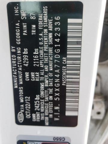5XXGN4A77DG142336 KIA OPTIMA EX