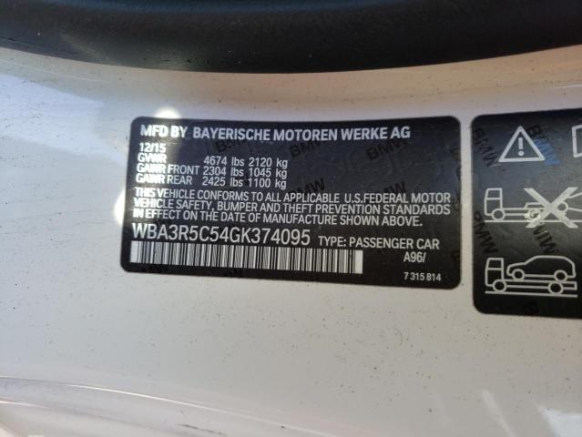 2016 BMW 435 XI WBA3R5C54GK374095