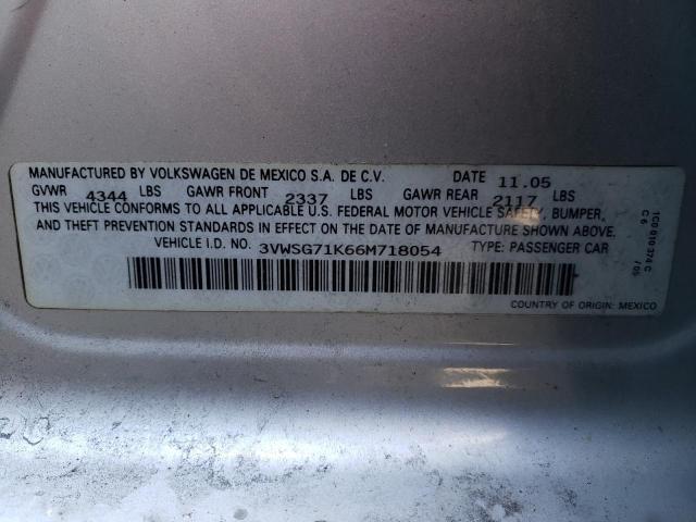3VWSG71K66M718054 Volkswagen Jetta 2.5 2006. Фото: 9