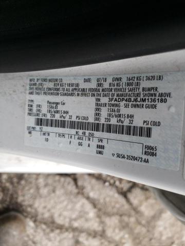 3FADP4BJ6JM136180 Ford Fiesta Se 2018. Фото: 9