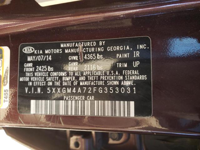 5XXGM4A72FG353031 KIA Optima Lx