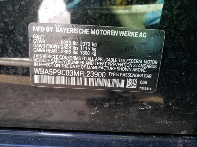 2021 BMW 330XE WBA5P9C03MFL23900