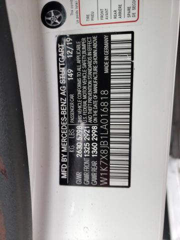 2020 MERCEDES-BENZ AMG GT 63 W1K7X8JB1LA016818