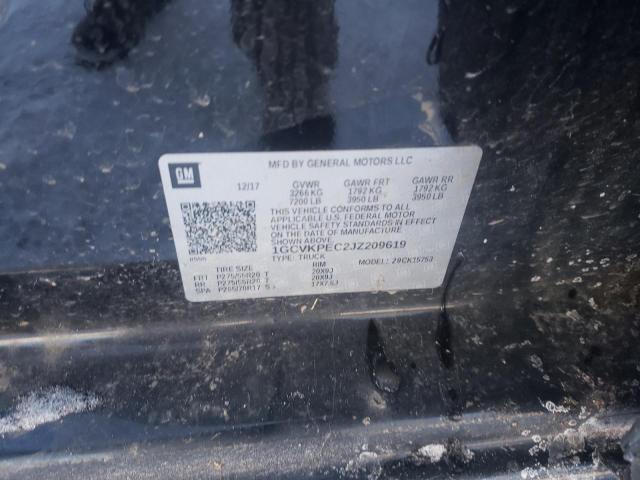 2018 CHEVROLET SILVERADO 1GCVKPEC2JZ209619