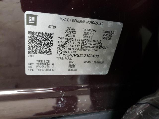 2020 CADILLAC XT6 PREMIU 1GYKPCRS2LZ103408