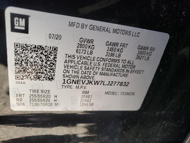 2020 CHEVROLET TRAVERSE R 1GNEVJKW7LJ277832