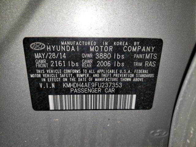 2015 HYUNDAI ELANTRA SE KMHDH4AE9FU237353