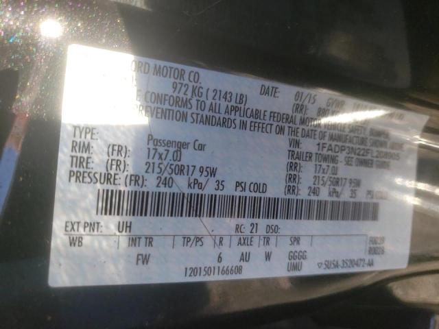 2015 FORD FOCUS TITA - 1FADP3N22FL208905