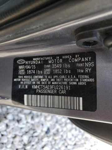 2015 HYUNDAI ACCENT GS KMHCT5AE9FU226191