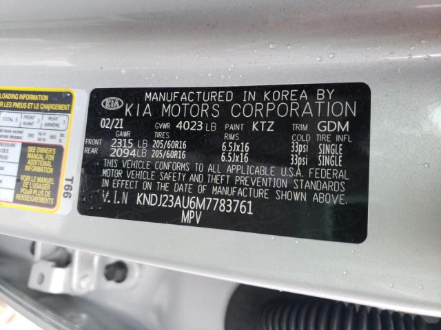 2021 KIA SOUL LX KNDJ23AU6M7783761