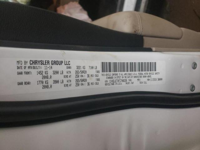 2015 DODGE DURANGO CI - 1C4SDJET0FC708228